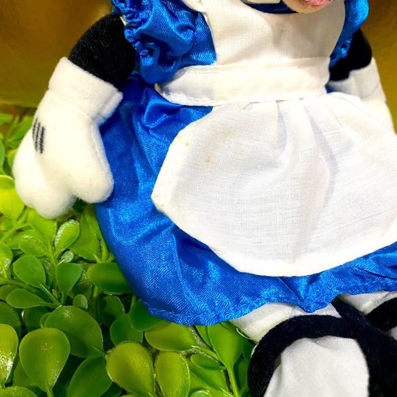 DISNEY EXCLUSIVE NWT VTG 90s MINNIE MOUSSE AS ALICE IN WONDERLAND BEAN BAG PLUSH - Picture 7 of 12